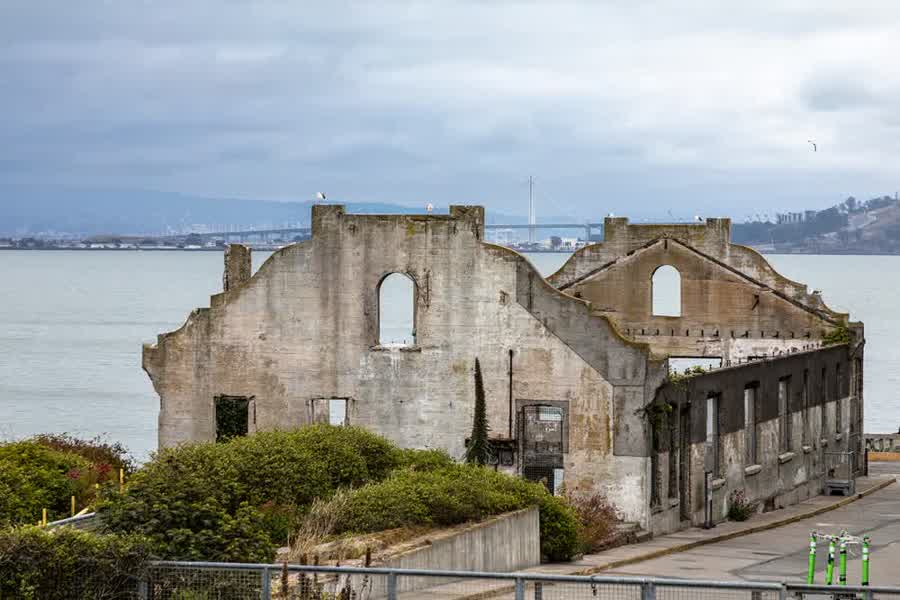 Alcatraz mit der Skyline