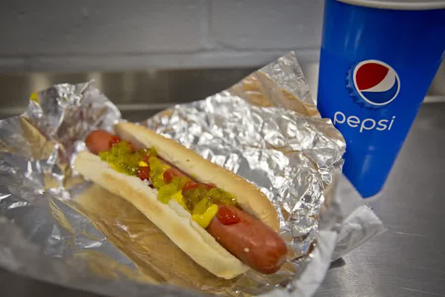 Hotdog aus dem Costco Food Court