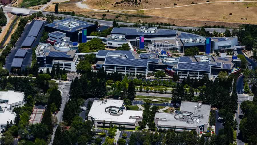Googleplex aus der Luft